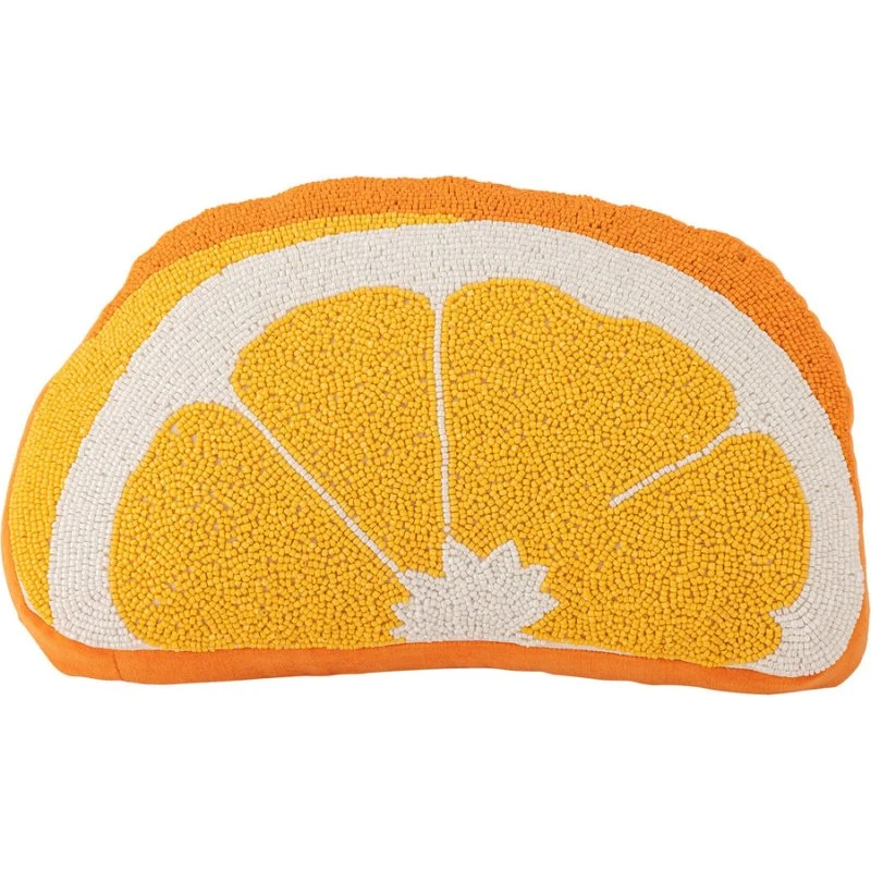 Bloomingville Navelina Kissen Gelb 38x23 cm