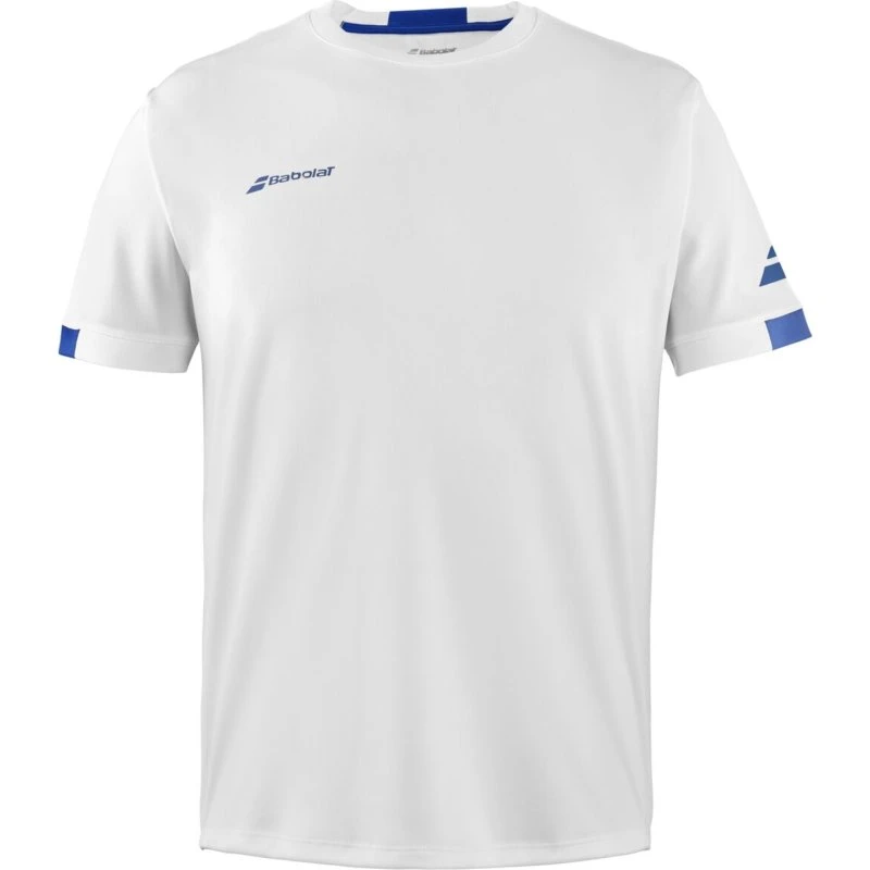 Babolat Play Crew Neck T-Shirt Herren - Weiß
