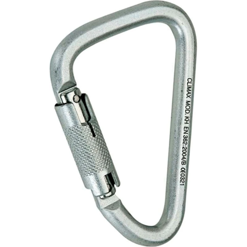 Bergans Kletterkarabiner 45 kN Stahl, Schwarz