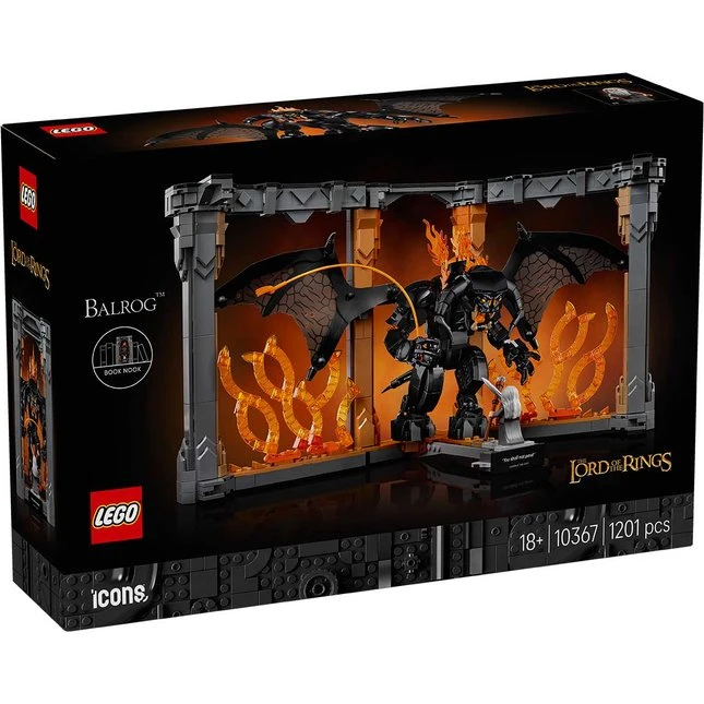 LEGO® Icons 10367 – Herr der Ringe Balrog Bücherstütze, 1201 Teile
