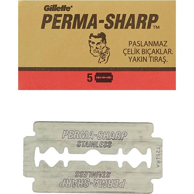Perma Sharp Super Double Edge Rasierklingen, 5 Stk