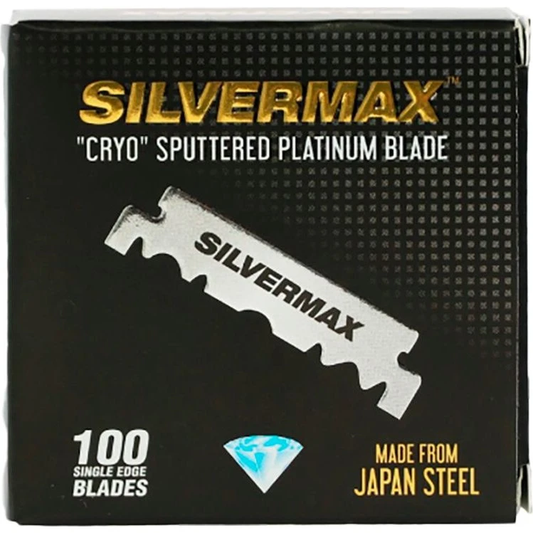 Silvermax Cryo Sputtered Platinum SE Rasierklingen 100 Stück