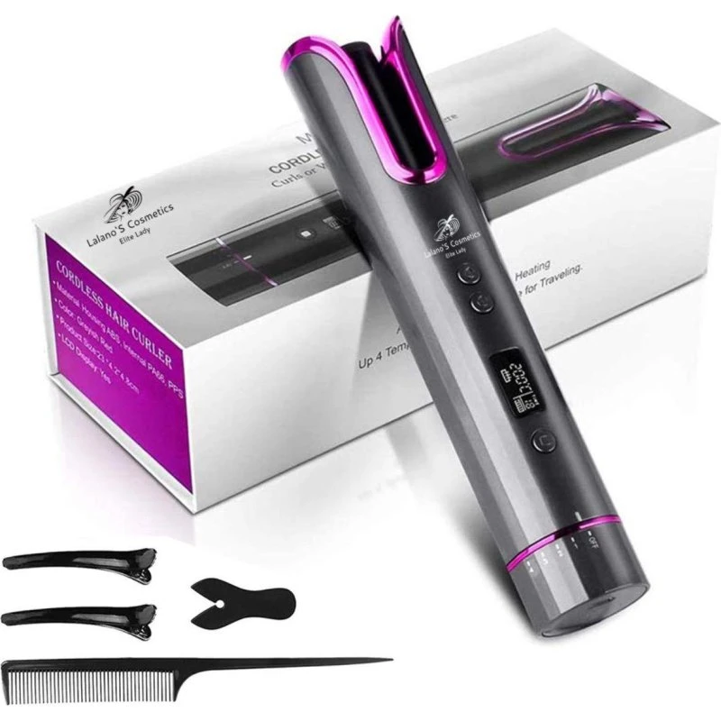 Lalano'S Smart Hair Curler kabellos mit LCD-Display
