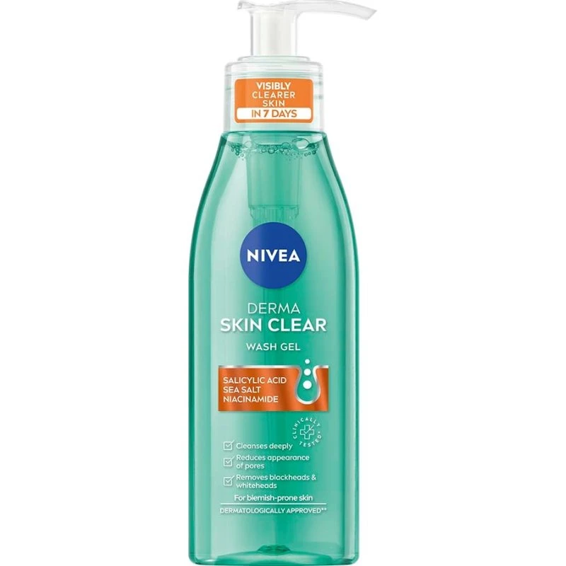 Nivea DERMA Skin Clear Wash Gel 150 ml