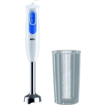 Braun Stabmixer MQ20.001M MultiQuick, Weiß/Blau, 600W