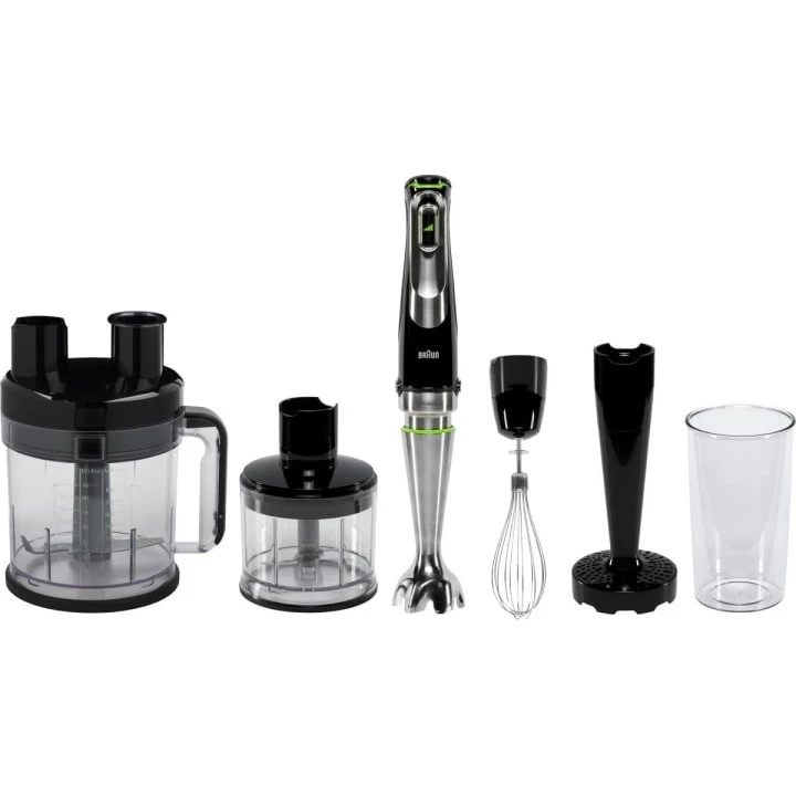 Braun MultiQuick 9 MQ 9187XLI Stabmixer 1200W, Premium Schwarz/Edelstahl