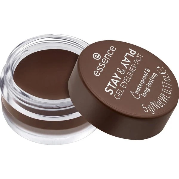 essence Stay & Play Gel Eyeliner Pot 02 Brown 5 g