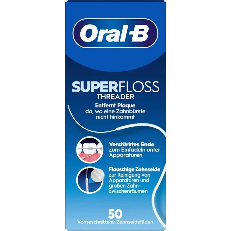 Oral-B Zahnseide Superfloss Threader 50 Stück