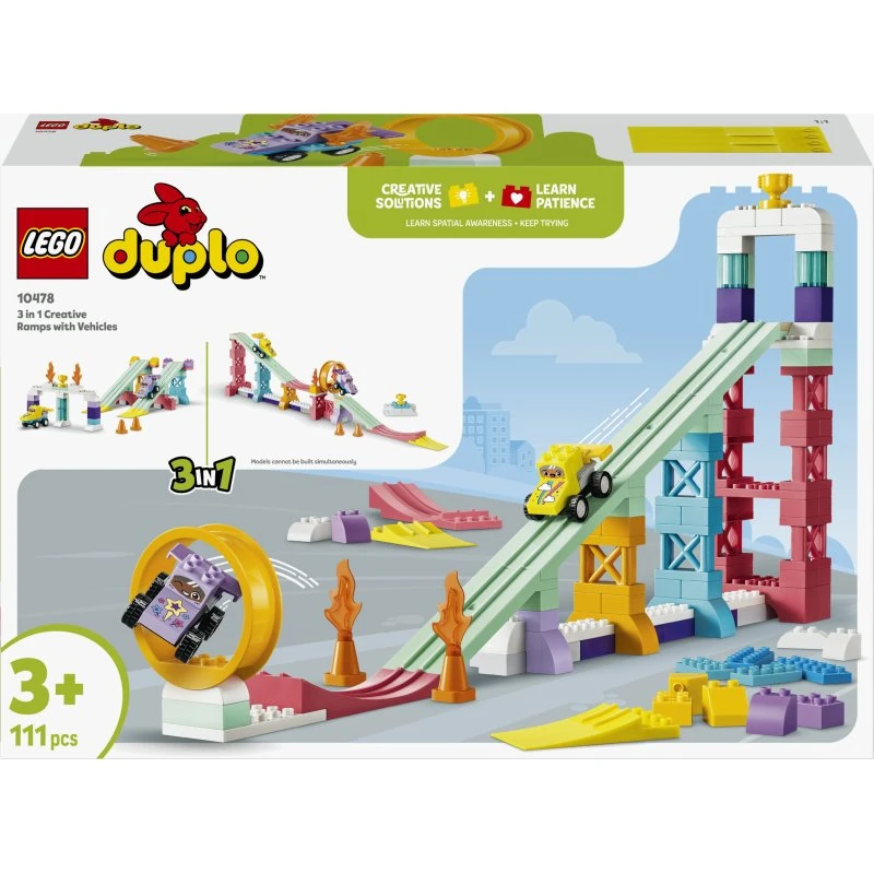LEGO DUPLO 10478 Kreative Sprungschanzen mit kleinen Flitzern
