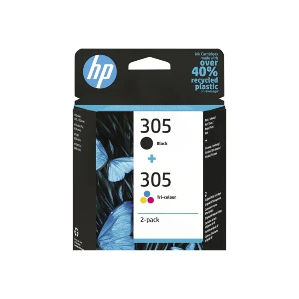 HP 305 2er-Pack – Schwarz + Tri-Color (Cyan/Magenta/Gelb)