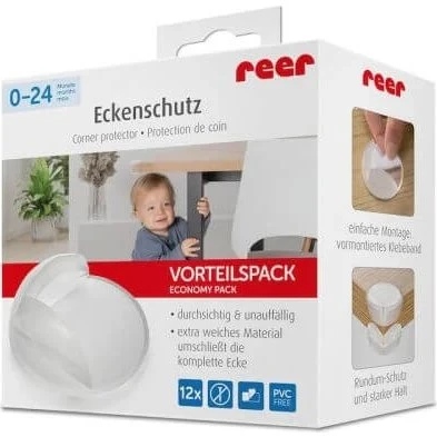 Reer Eckschoner Transparent, 12er-Pack