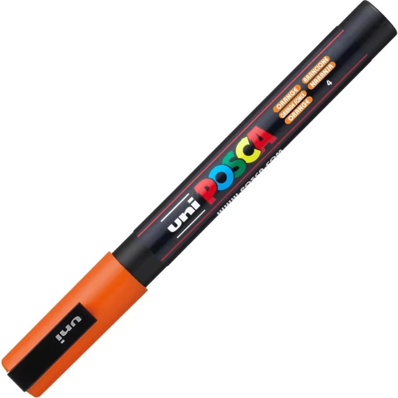 uni POSCA Acrylmarker PC-3M Fein, Dunkelorange