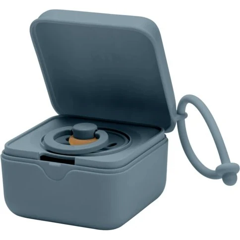 BIBS Schnullerbox & Sterilisierbox, Petrol, für bis zu 3 Schnuller