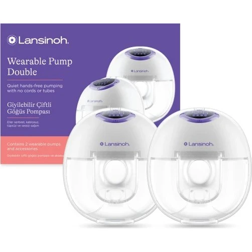 Lansinoh Elektrische Doppelmilchpumpe, tragbar & freihändig