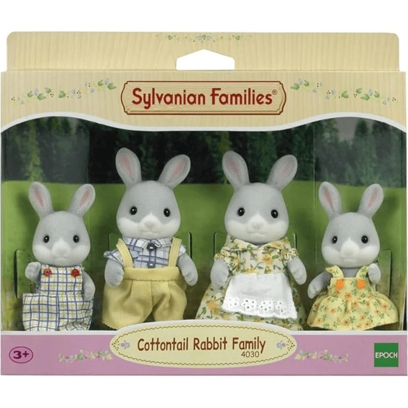 Sylvanian Families Cottontail Bunny Figuren-Set (4er-Set)