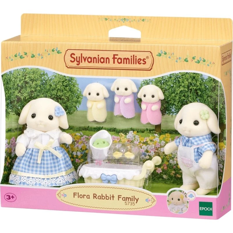 Sylvanian Families Flora Kaninchenfamilie Figurenset (5-teilig)