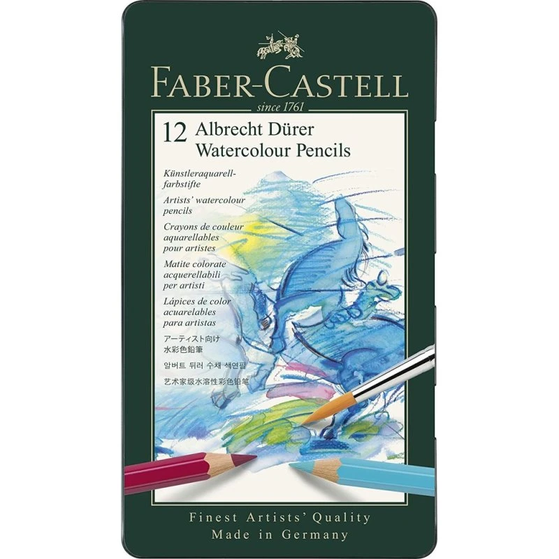 Faber-Castell Albrecht Dürer Aquarellstifte, 12er Metalletui