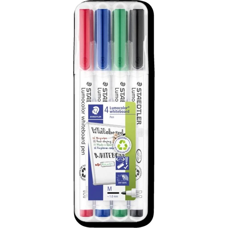 STAEDTLER Lumocolor 301 Whiteboard-Marker 4er Set (1,0 mm)
