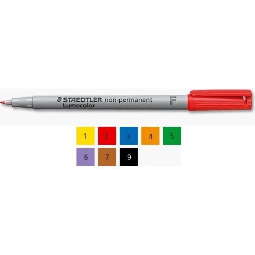 STAEDTLER Lumocolor NonPermanent Marker 311S, Schwarz, 0,4 mm