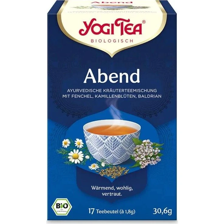 YOGI TEA Abend Bio Kräutertee, 17 x 1,8g