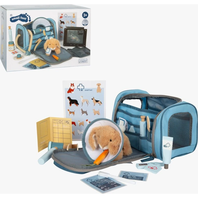 Small Foot Tierarzt-Tasche mit Plüschhase und 24-tlg. Zubehörset