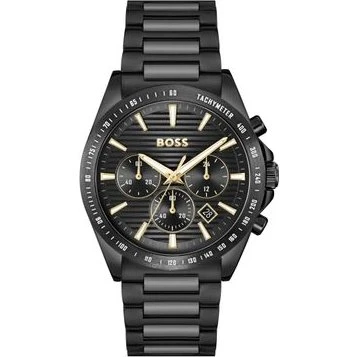 BOSS Herrenuhr Strike Chrono LE 41 mm Schwarz