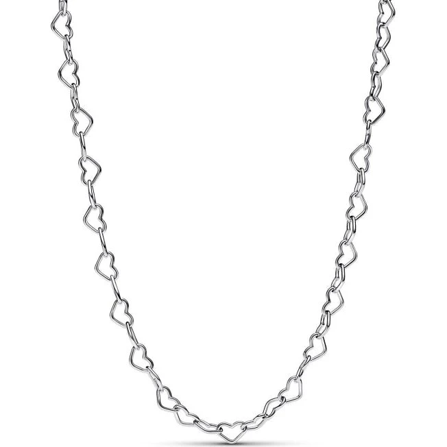 Pandora Linked Hearts Collier 45 cm Silber 393334C00-45
