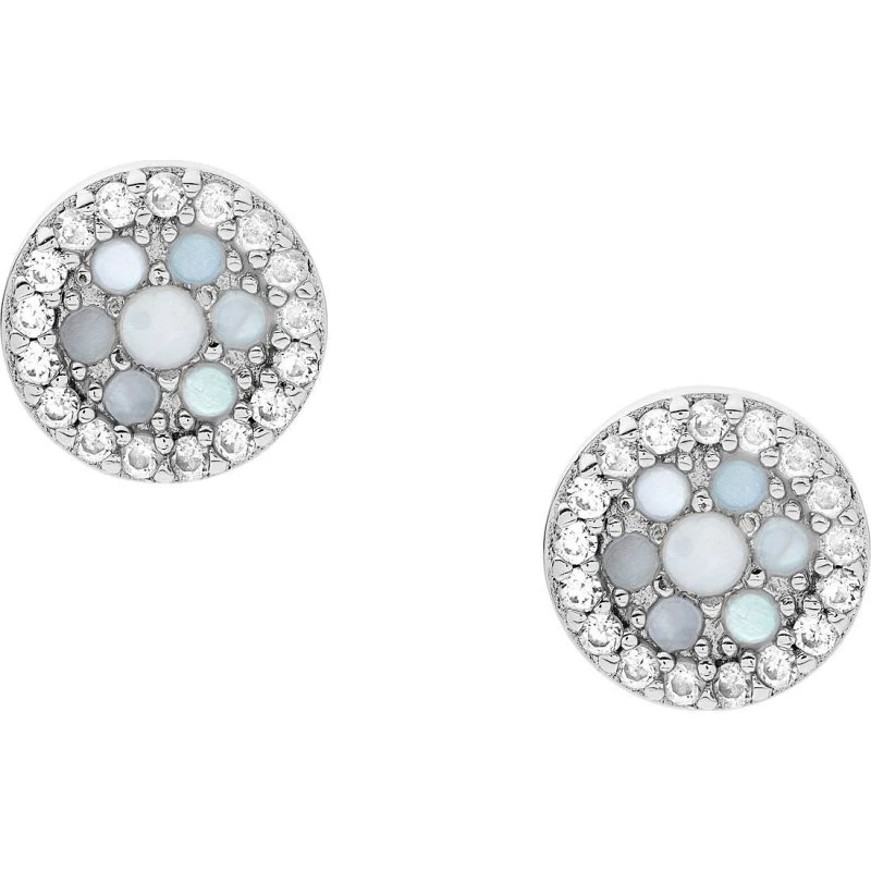 Fossil JFS00518040 Ohrstecker Silber 925 mit Perlmutt