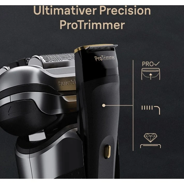 Braun Series 9 Pro+ 9525s Noble Metal Graphite mit PowerCase