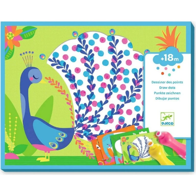 DJECO Malset 18+ Punkte – Erstes Ausmalen für Kleinkinder
