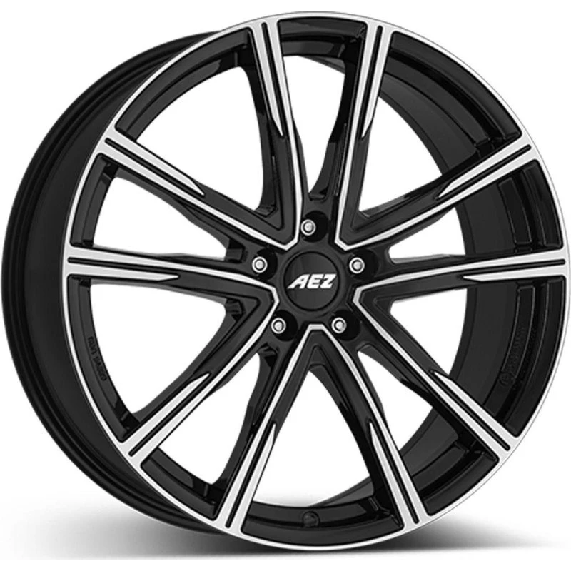 AEZ Montreal Dark Felge 19 Zoll 7.5Jx19 5x112 ET40 Schwarz Poliert