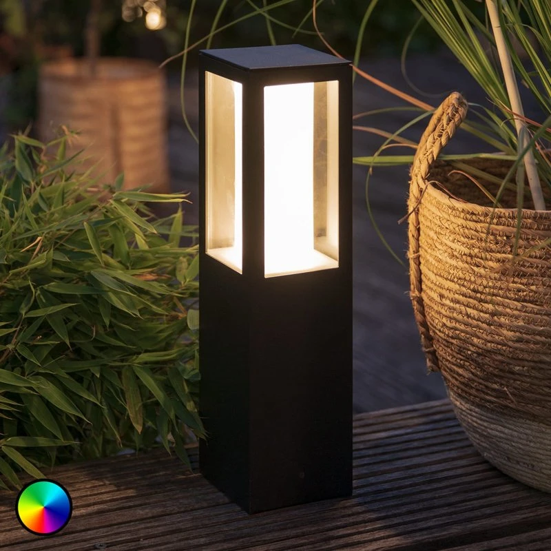 Philips Hue Impress Sockelleuchte, Schwarz, RGBW