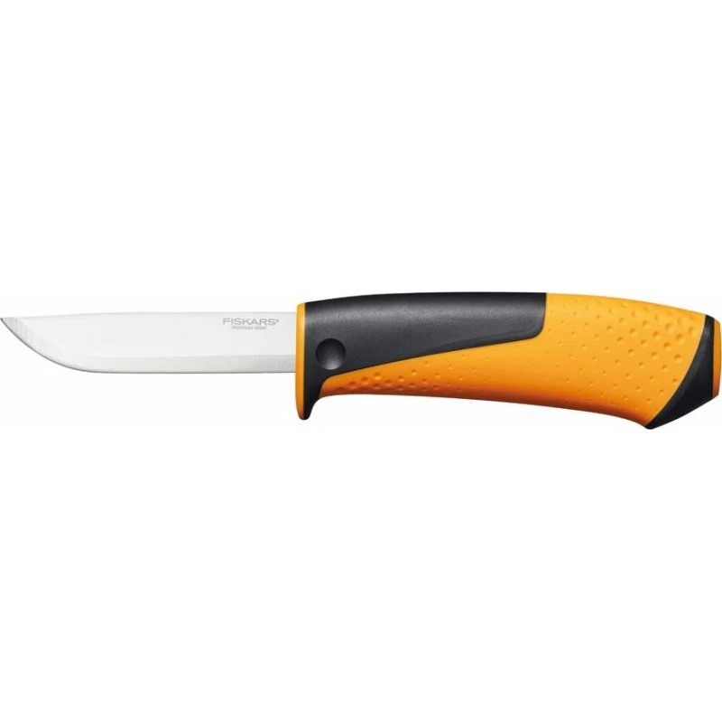 Fiskars Universalmesser mit Schärfer (orange)