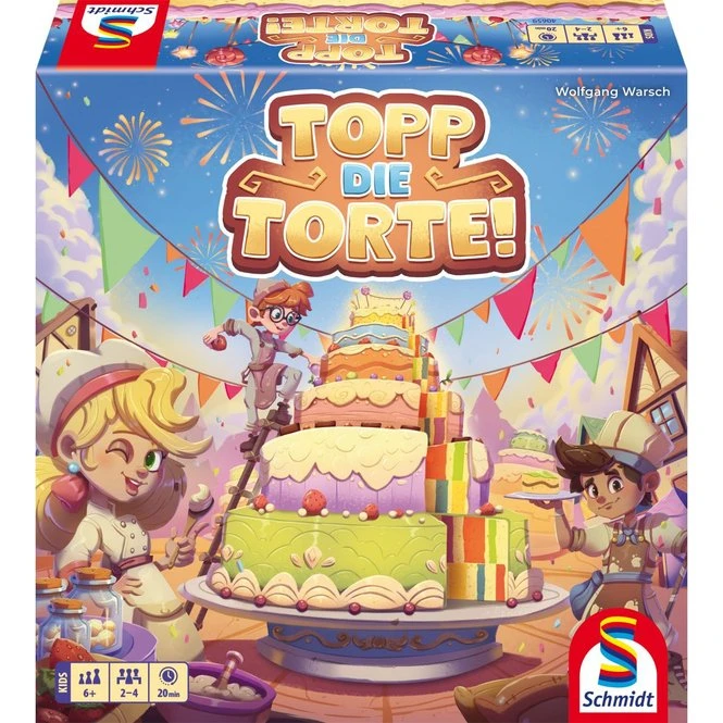 Topp die Torte! - Zuckersüße Familienspiel für 2-4 Spieler ab 6 Jahren