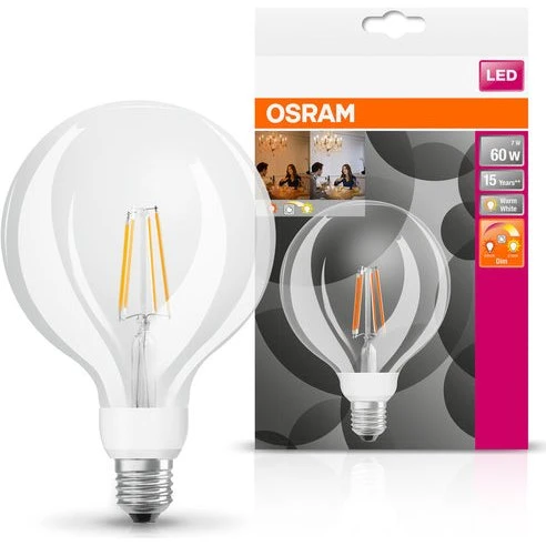 OSRAM GLOWdim LED Globe 7W E27 2200-2700K