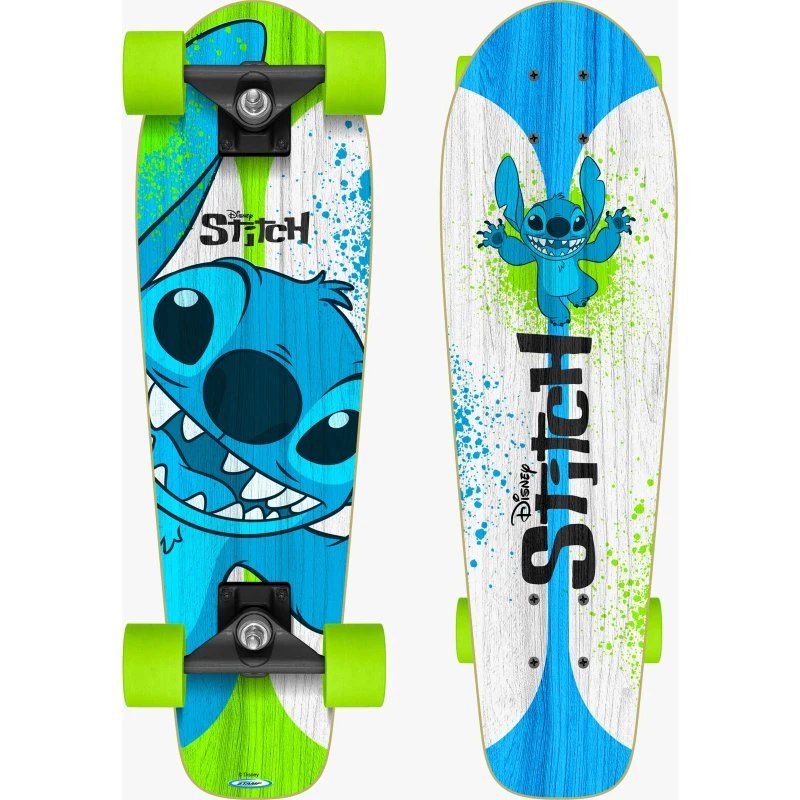 Stamp S.A.S. Disney's Stitch Cruiser Skateboard, Blau/Weiß