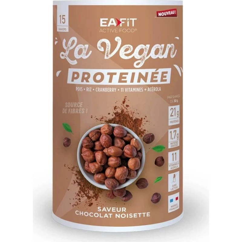 Eafit Vegan Protein Schokolade Haselnuss 450g