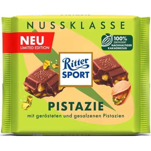 Ritter Sport Nussklasse Pistazie, geröstet & gesalzen, 100g