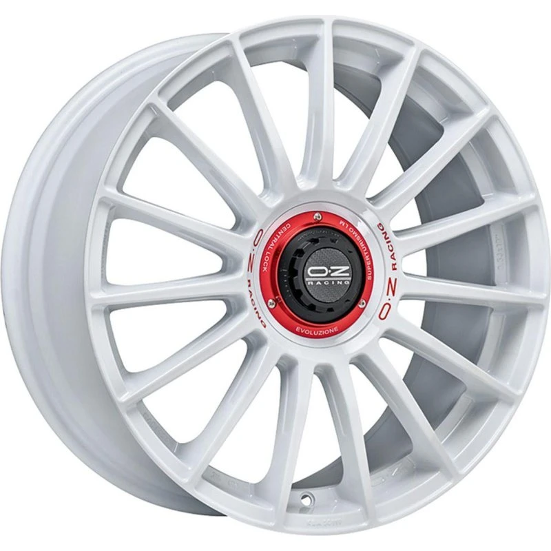 OZ Superturismo Evoluzione WRC Felge 8.0Jx18 5x112 ET48 Weiß/Rot