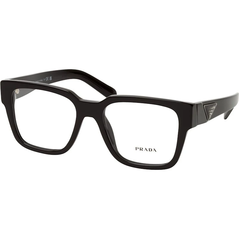 Prada Brille PR 08ZV 1AB1O1 - Schwarz - Rechteckig - Gr. L