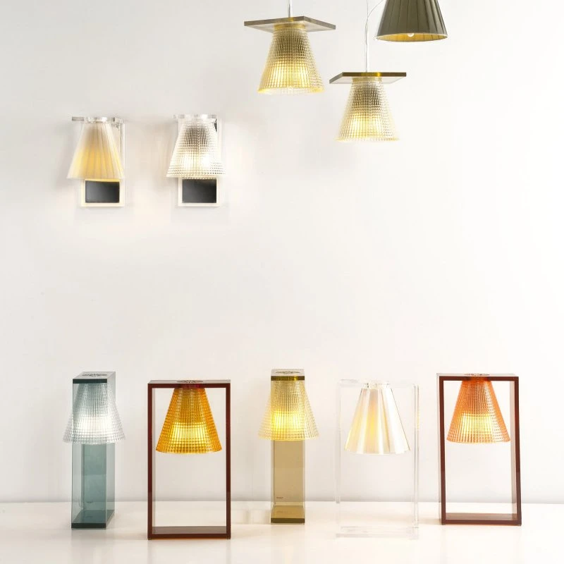 Kartell Light-Air Wandleuchte Sculped Kristall, Transparent
