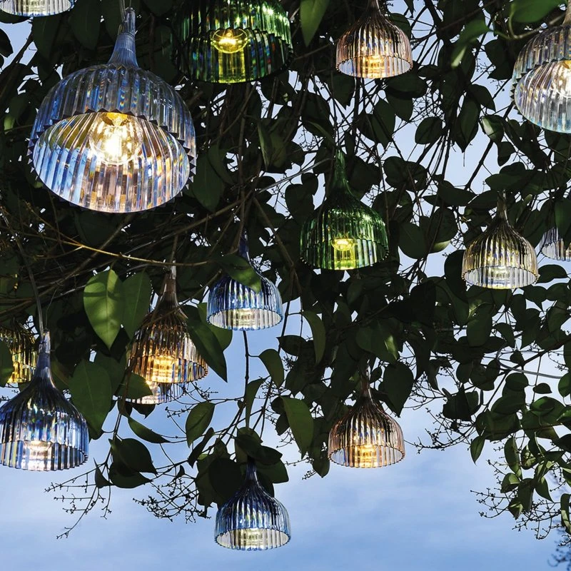 Kartell É Pendelleuchte mit LED, transparent, Polycarbonat