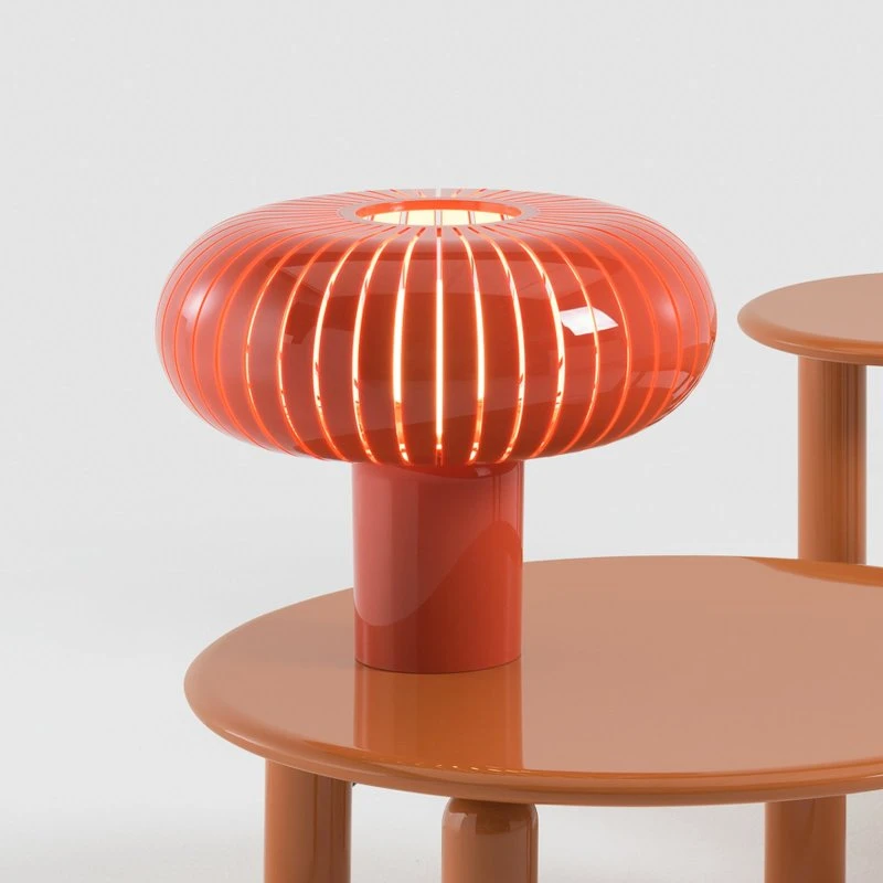 Kartell Tischleuchte Teresa Special Edition, Orange, Ø 50 cm