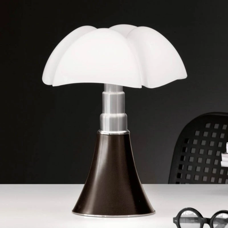 Martinelli Luce Pipistrello LED-Tischlampe, braun, dimmbar
