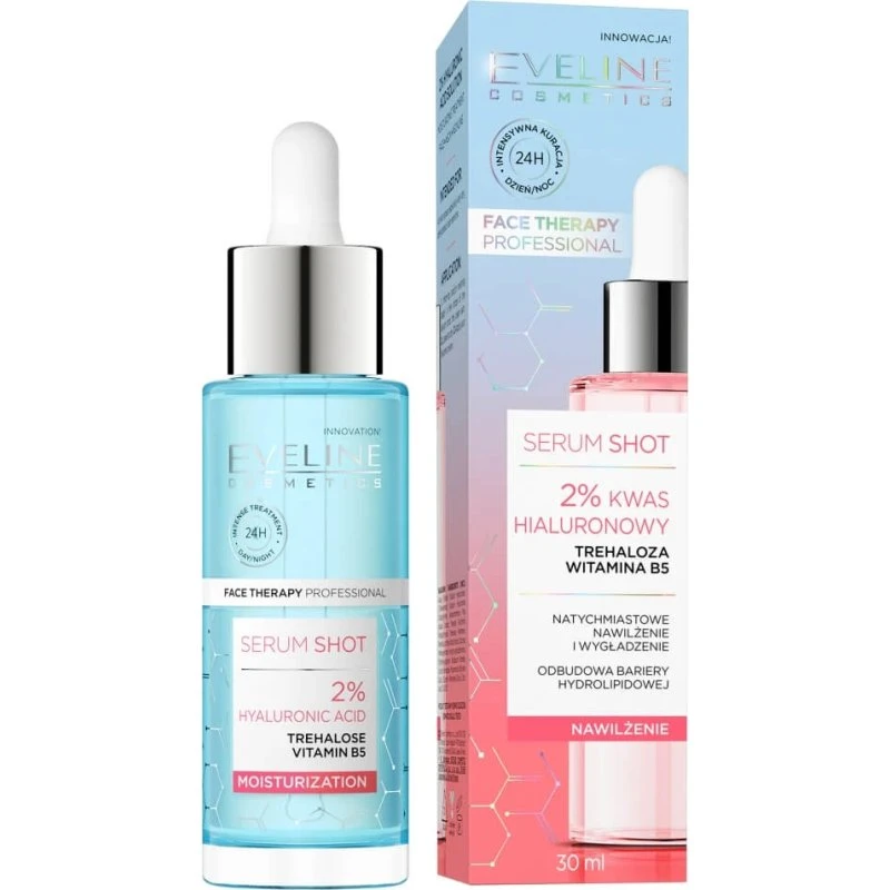 Eveline Cosmetics Face Therapy Professional Serum Shot 2% Hyaluronsäure, 30 ml