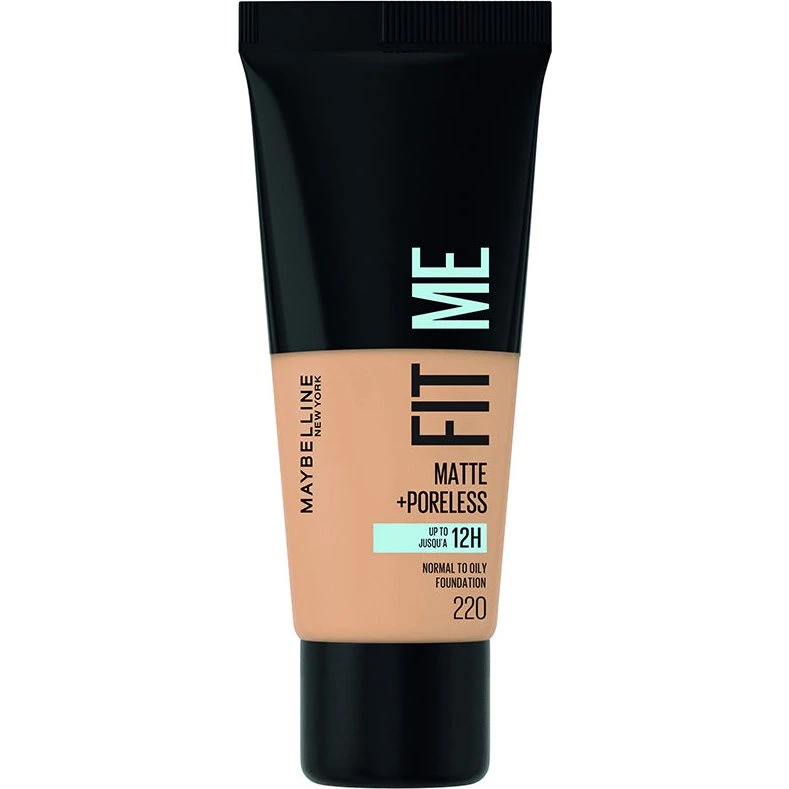 Maybelline Fit Me Matte+ Poreless Foundation 118 Nude, 30 ml