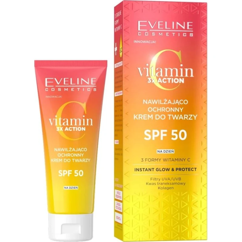 Eveline Cosmetics Vitamin C 3x Action Gesichtscreme SPF50, 30ml