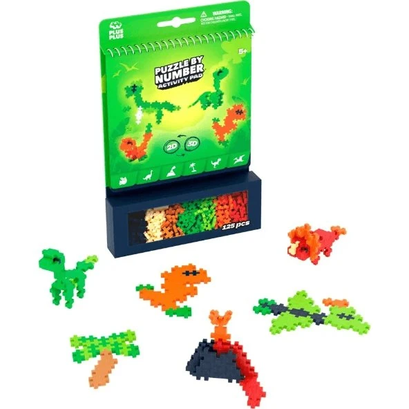 Plus-Plus Activity Set Dinosaurier, 125 Teile
