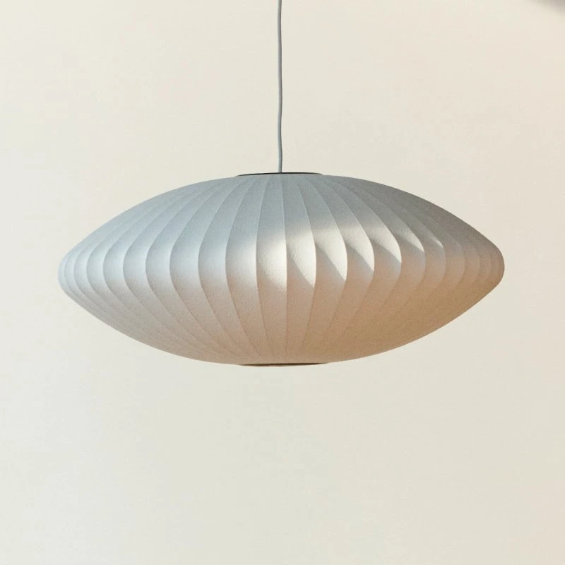 HAY Nelson Saucer Bubble S Pendelleuchte, Ø 44,5 cm, Weiß