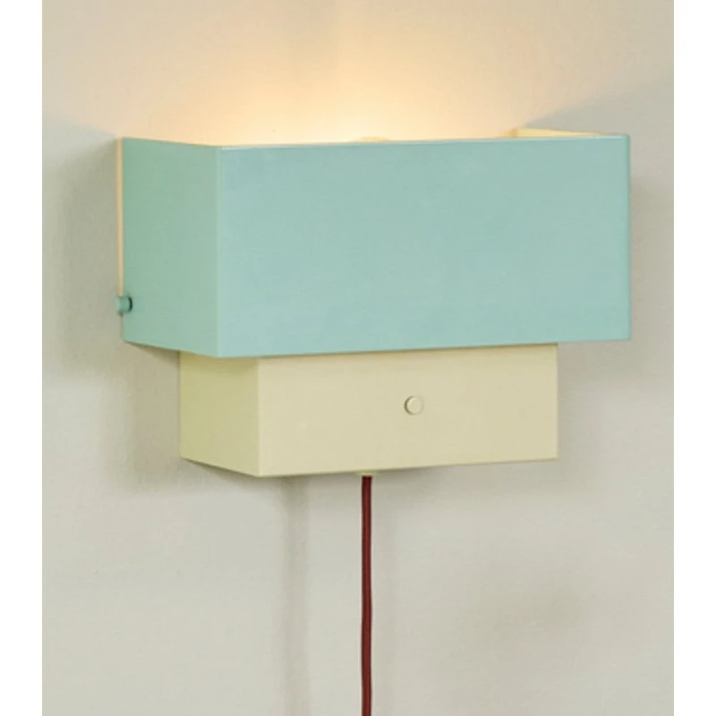 HÜBSCH Wandleuchte Arte - Blau/Sand - 22 cm - Eisen